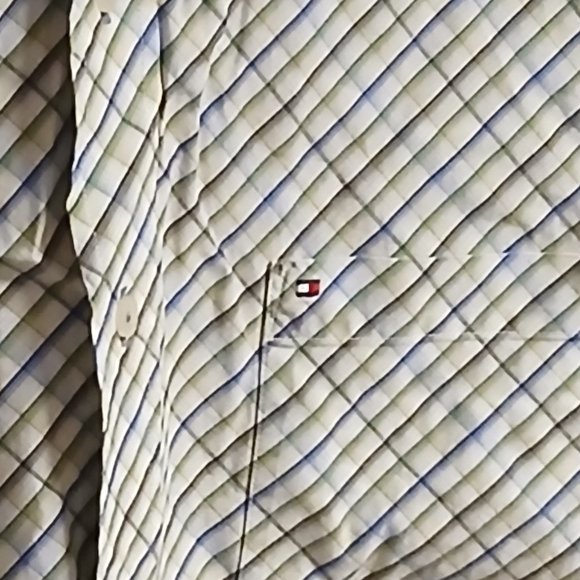Tommy Hilfiger 80s 2 Ply Fabric Plaid Short Sleeve Men's XL Button Down Shirt - Picture 6 of 11